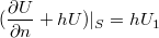 $$(\frac{\partial U}{\partial n}+hU)|_S=hU_1$$