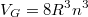 $$\begin{gathered}V_G=8R^3n^3 \hfill \\\end{gathered}$$