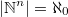 $$|\mathbb{N}^n|=\aleph_0$$