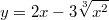 $$y=2x-3\sqrt[3]{x^2}$$